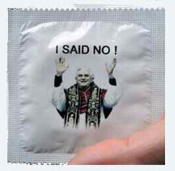 "I Said No" pope condom