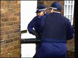 Police raiding home